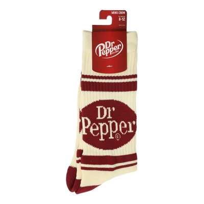 Dr Pepper Vintage Soda Logo Men's Casual Crew Socks 4 Dr Pepper Vintage Soda Logo Men's Casual Crew Socks - Image 4