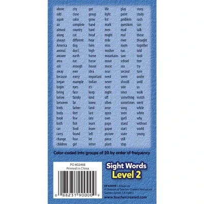 Edupress Sight Words Flash Cards - Level 2 2 Edupress Sight Words Flash Cards - Level 2 - Image 2