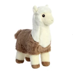 Aurora Medium Two-Tone Alpaca Eco Nation Eco-Friendly Stuffed Animal Brown 9.5"