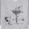 Men's - Peanuts - Snoopy Woodstock Igloo Graphic Fleece Sweatshirt