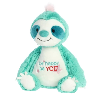 Aurora Medium Be You, Be Happy Sloth JUST SAYIN' Witty Stuffed Animal Blue 9.5" 4 Aurora Medium Be You, Be Happy Sloth JUST SAYIN' Witty Stuffed Animal Blue 9.5" - Image 4