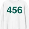 Squid Game - Number 456 On White Adult Crew Neck Sweatshirt