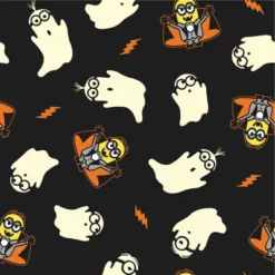 Minions Monsters All-Over Print Men's Black Sleep Pajama Pants