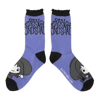 Beetlejuice Chibi Character Art Women's 5-Pair Casual Crew Socks 2 Beetlejuice Chibi Character Art Women's 5-Pair Casual Crew Socks - Image 2