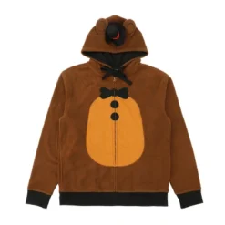 Five Nights At Freddy's Freddy Fazbear Long Sleeve Men's Brown Cosplay Hoodie -Toys Sale Store GUEST fe56c0f6 7c33 4ce5 9b8f ff1e884ce339