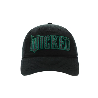 Wicked Glitter Print Logo Women's Black Unstructured Baseball Cap 1 Wicked Glitter Print Logo Women's Black Unstructured Baseball Cap